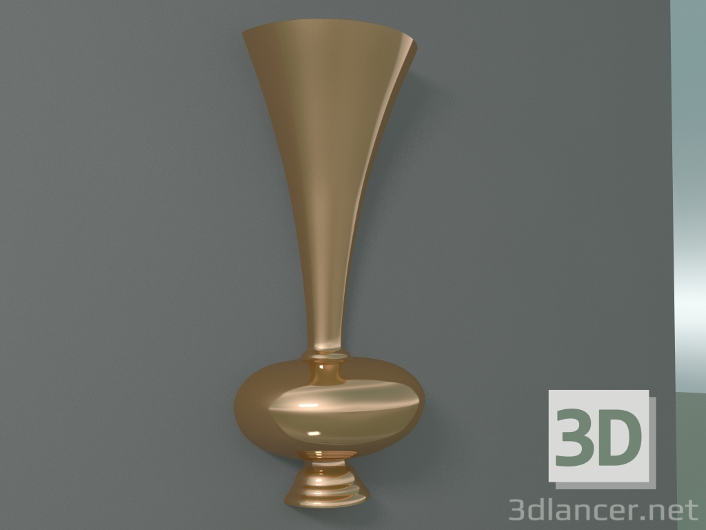 modèle 3D Vase Tromba Fifty (Or Rose) - preview