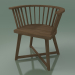 3d model Media silla redonda (24, natural) - vista previa