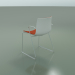 3d model Chair 0470 (on rails with armrests, with front trim, polypropylene PO00101) - preview