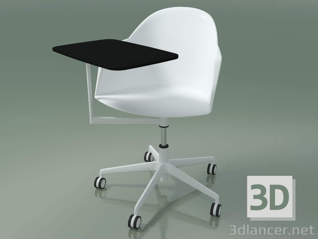 modello 3D Sedia 2314 (5 ruote, con tavolo, PA00001, polipropilene PC00001) - anteprima