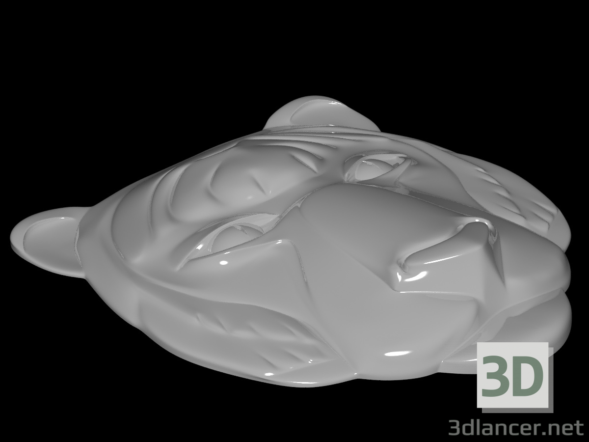 Maske eines jungen Löwen 3D-Modell kaufen - Rendern
