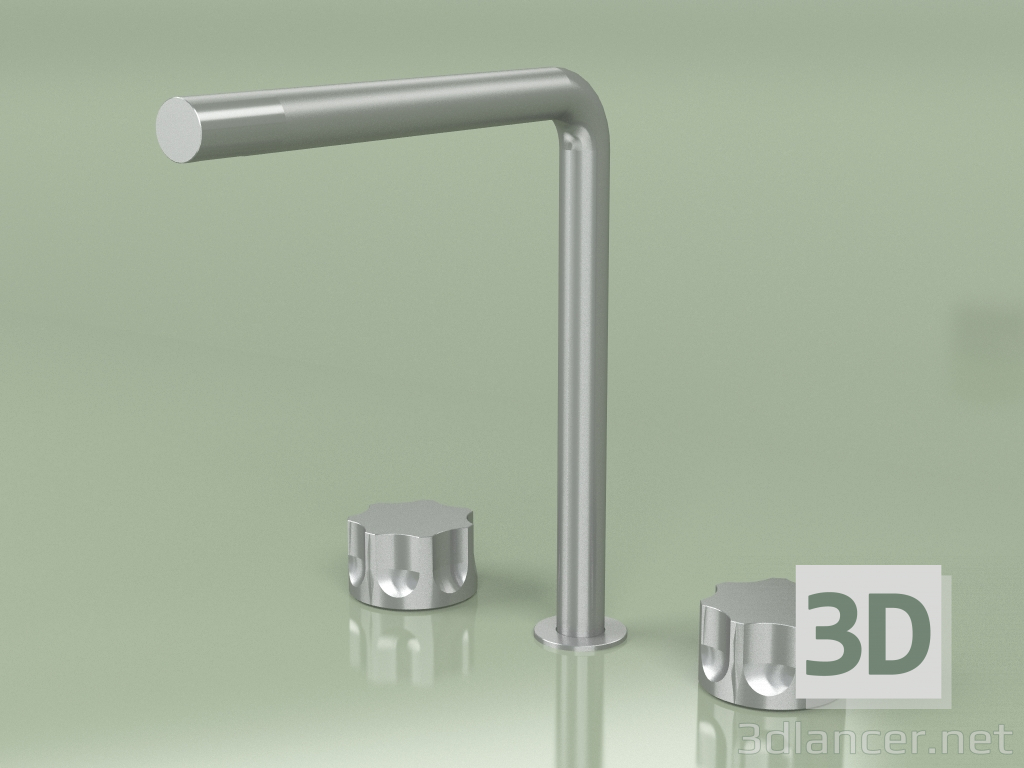 3d model Three-hole mixer with swivel spout (17 32 V, AS) - preview