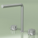 3d model Three-hole mixer with swivel spout (17 32 V, AS) - preview
