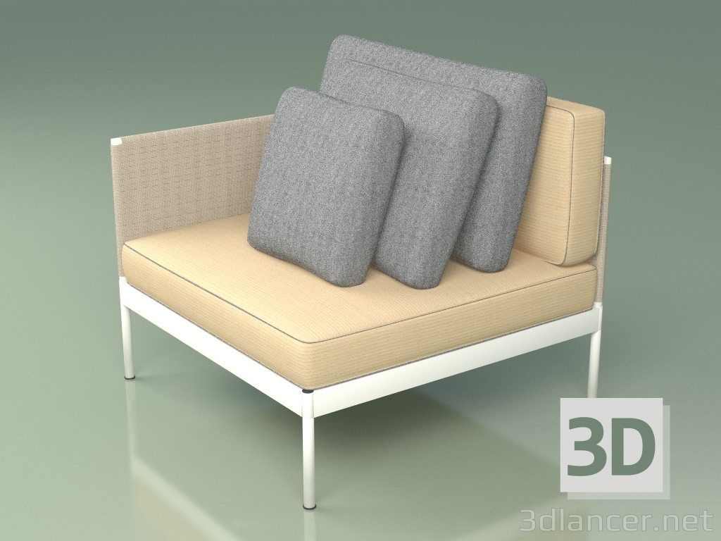 3D Modell Modulares Sofa (350 + 331, Option 2) - Vorschau