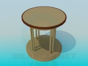 Mesa com mesa redonda