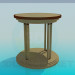 modèle 3D Table avec plateau rond - preview