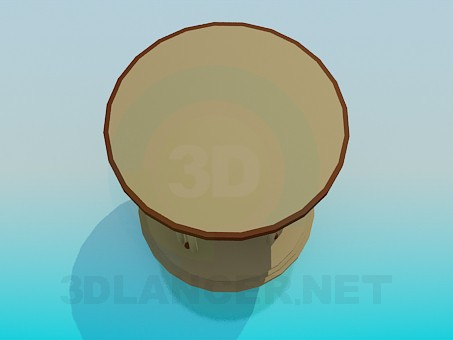 3d модель Стіл з круглою стільницею – превью 3d модель Стіл з круглою стільницею – превью