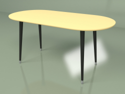 Coffee table Soap paint (yellow ocher)