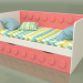 3d model Sofa bed for children with 2 drawers (Coral) - preview