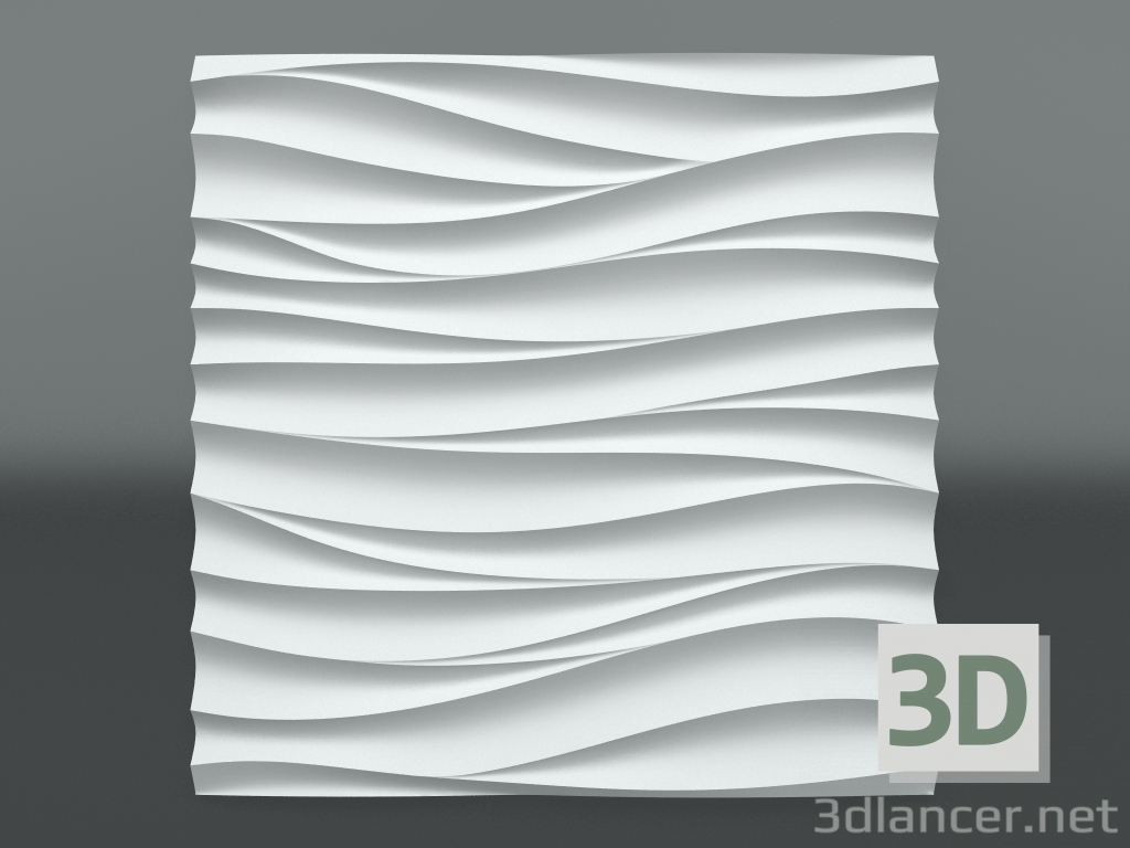 modèle 3D Panneau de plâtre 3d S-210 - preview