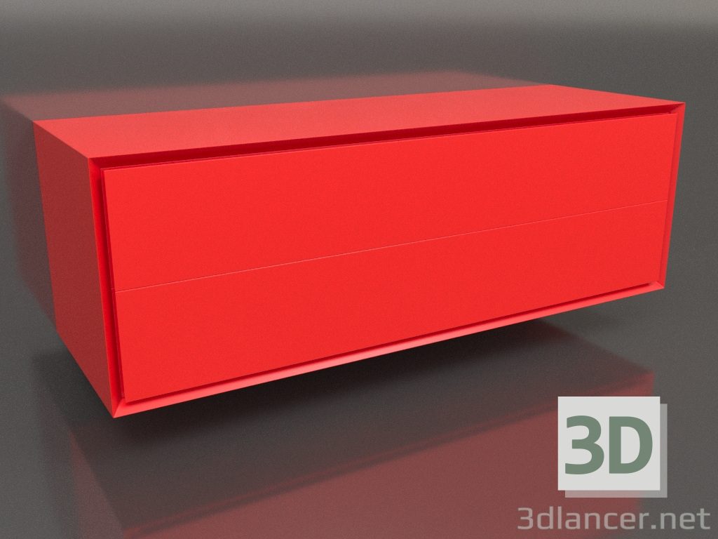 3D modeli Kabin TM 011 (1200x400x400, parlak turuncu) - önizleme