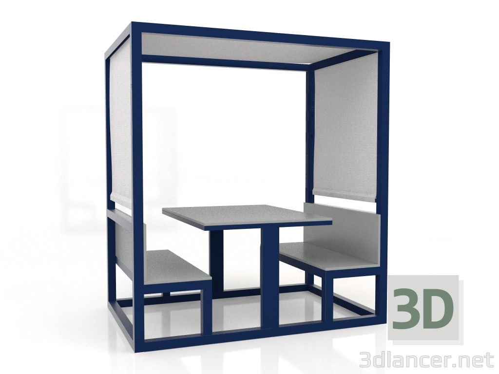 modèle 3D Boîte à lunch (Bleu nuit) - preview
