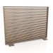 3d model Partition made of artificial wood and aluminum 150x110 (Teak, Bronze) - preview