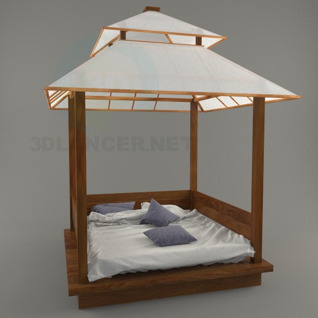 3d модель Ліжко-альтанка Gazebo – превью 3d модель Ліжко-альтанка Gazebo – превью