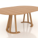 3d model Dining table TRANSFORM 1800x1200 mm (natural oak) - preview