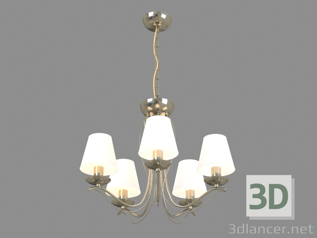 Modelo 3d Chandelier A9521LM-5AB - preview