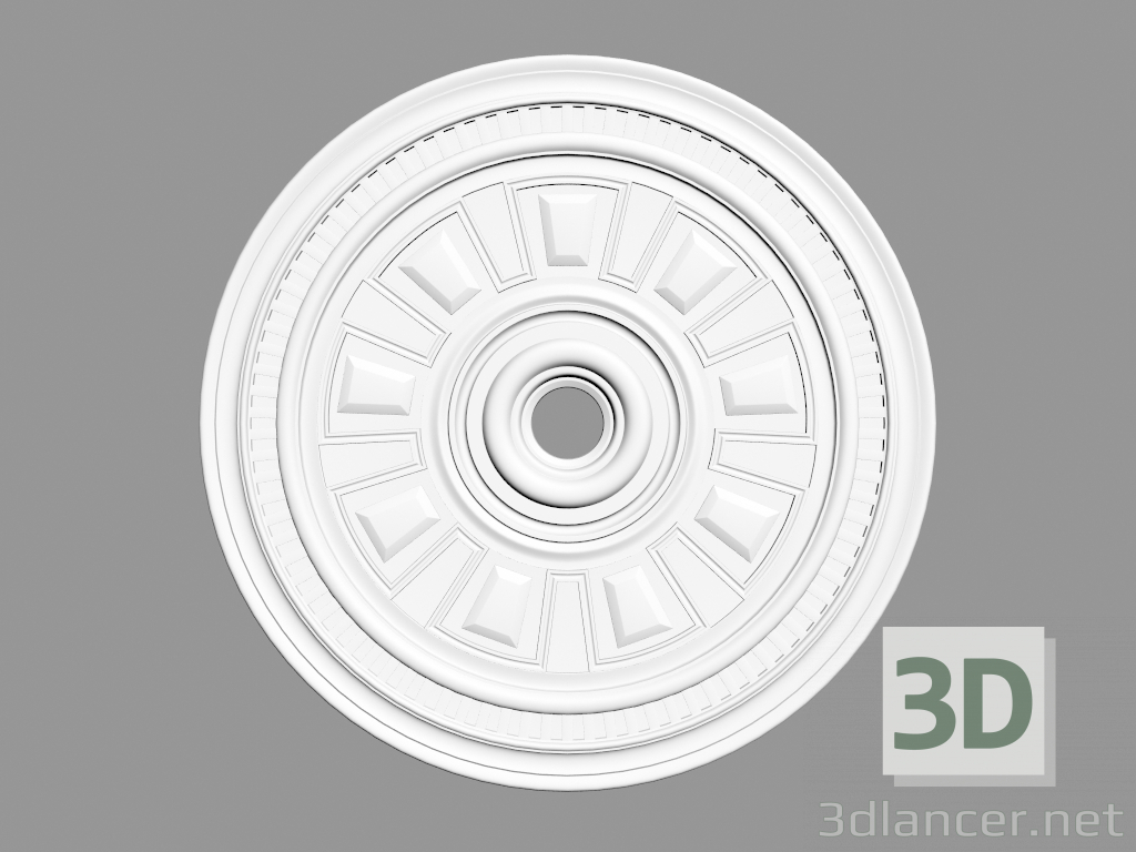 modello 3D Uscita a soffitto (P45) - anteprima