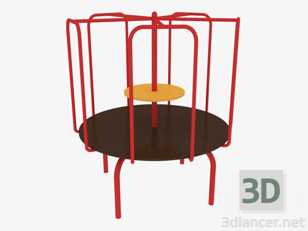 3d model Children's playground carousel (6503) - preview