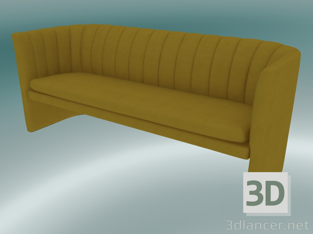 3D Modell Sofa Triple Loafer (SC26, H 75 cm, 185 x 65 cm, Velvet 6 Dandelion) - Vorschau