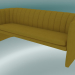 Modelo 3d Preguiçoso triplo do sofá (SC26, H 75cm, 185x65cm, veludo 6 Dandelion) - preview