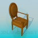 3d model Antique chair - preview