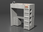 Bunk bed with table