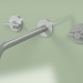 3d model Wall set of 2 separate mixers with spout (19 11 V, AS) - preview