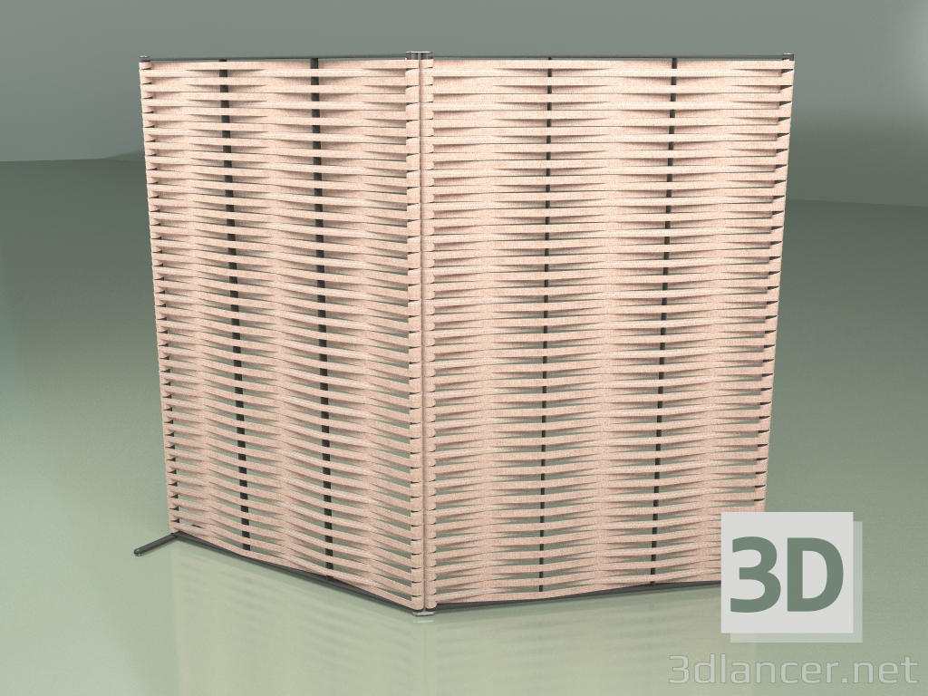 modello 3D Schermo 101 (cintura 25mm rosa) - anteprima