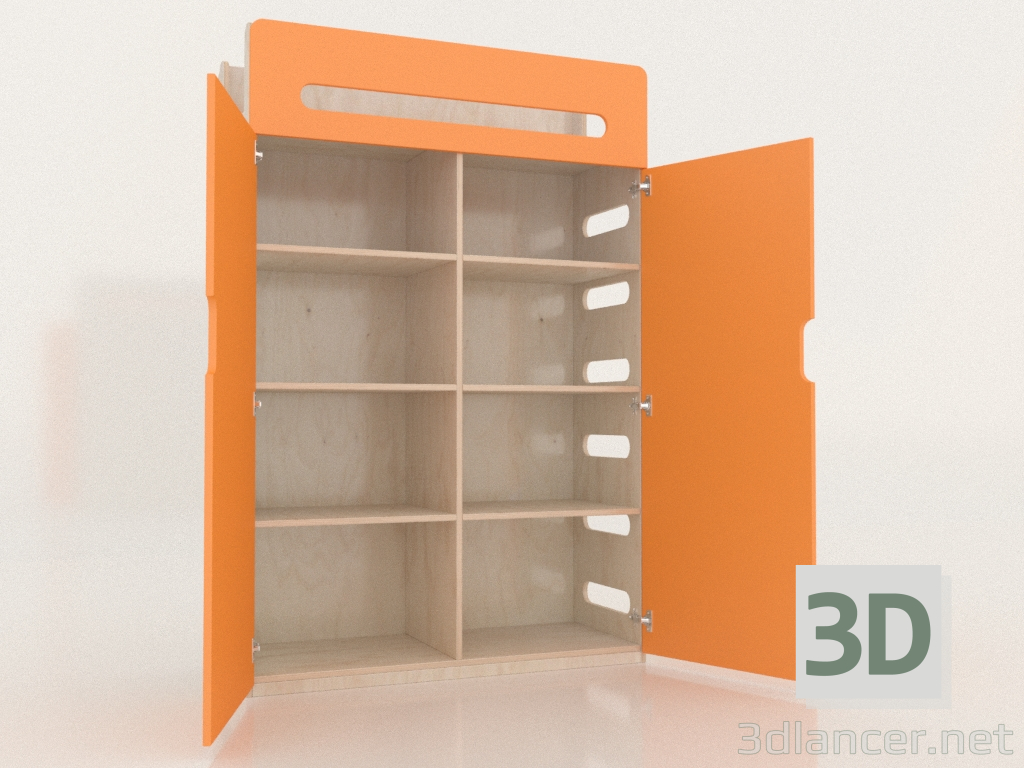 3D Modell Kleiderschrank offen MOVE WB (WOMWB2) - Vorschau