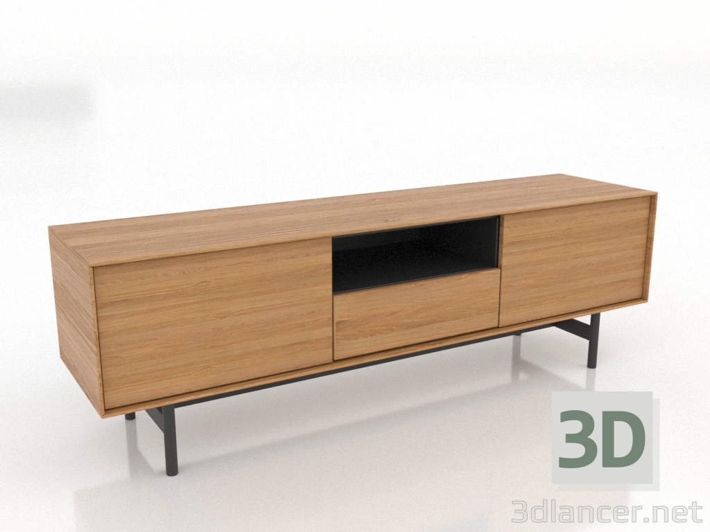 3d model TV cabinet 1450 mm (natural oak) - preview 3d model TV cabinet 1450 mm (natural oak) - preview