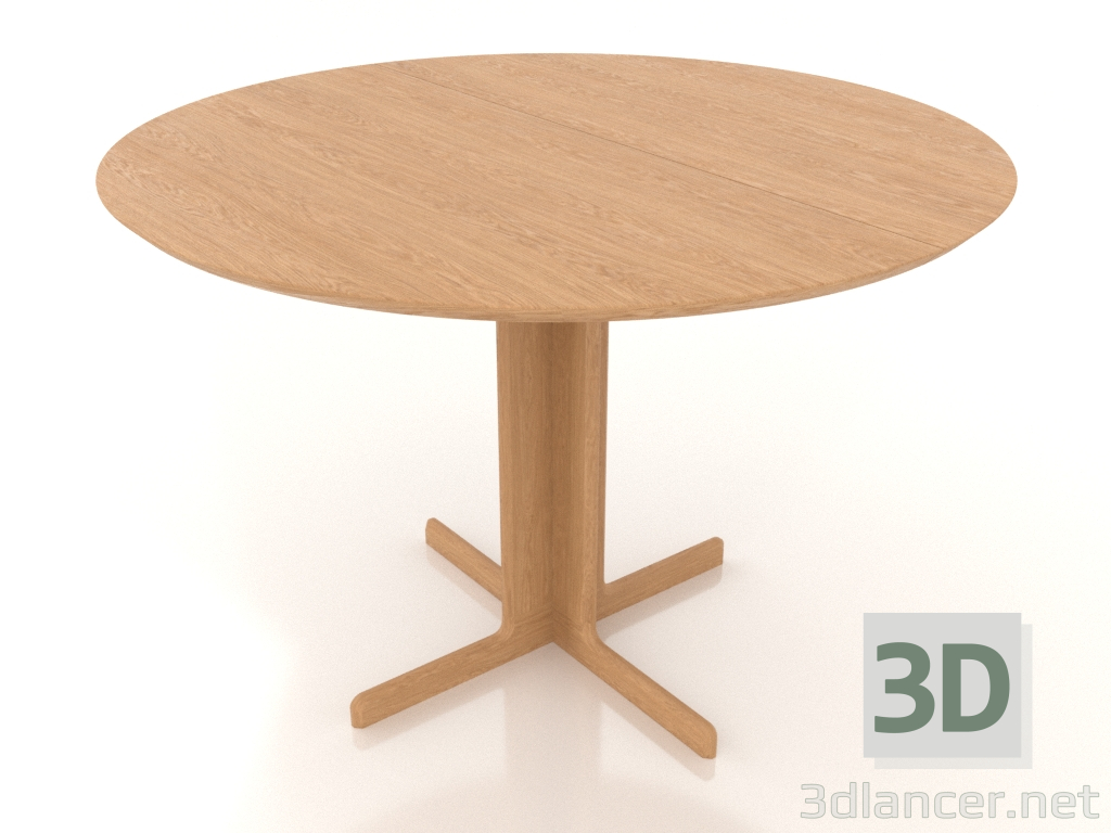 modèle 3D Table à manger 1100 mm (extensible, option 1, chêne naturel) - preview modèle 3D Table à manger 1100 mm (extensible, option 1, chêne naturel) - preview