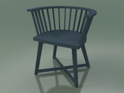 Halbrunder Stuhl (24, blau)