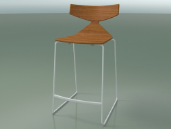 Stackable bar stool 3703 (Teak effect, V12)