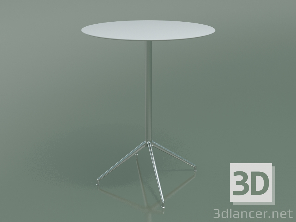 modello 3D Tavolo rotondo 5752 (H 103 - Ø79 cm, Bianco, LU1) - anteprima
