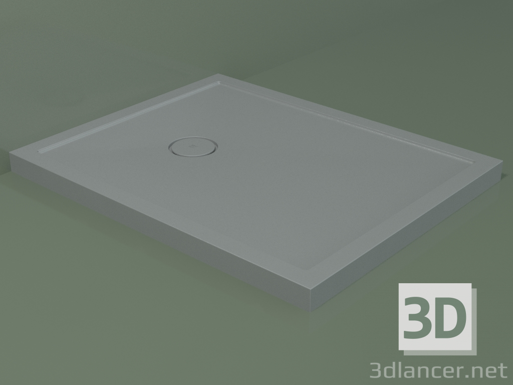 3D modeli Duş teknesi Medio (30UM0147, Gümüş Gri C35, 80x100 cm) - önizleme
