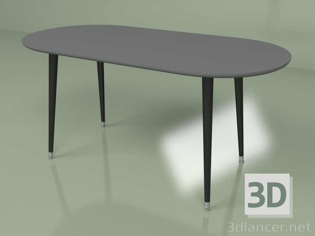 3d model Coffee table Soap paint (dark gray) - preview