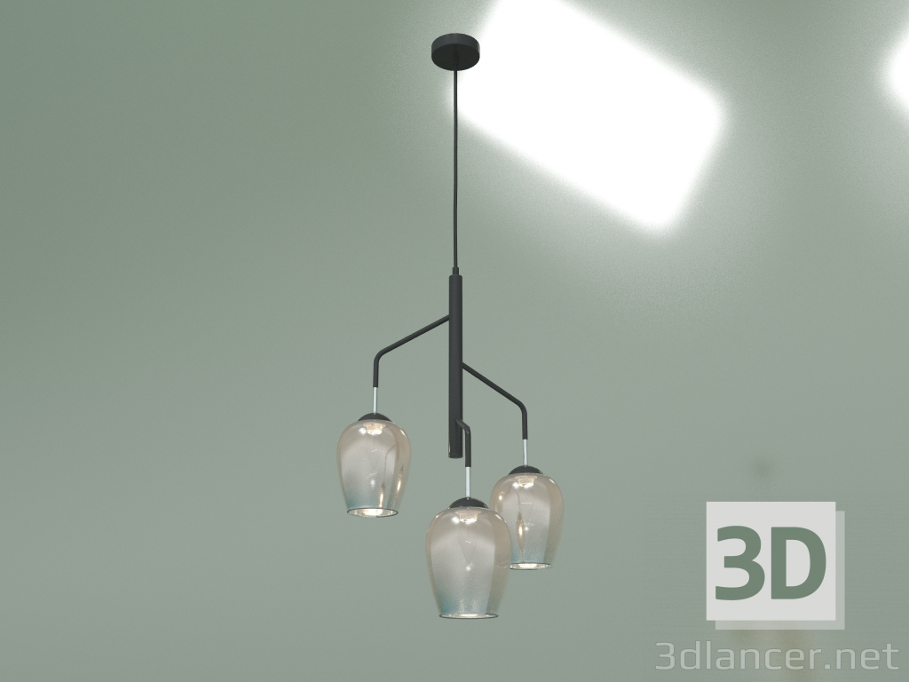 3d model Pendant lamp Record 50086-3 (chrome) - preview