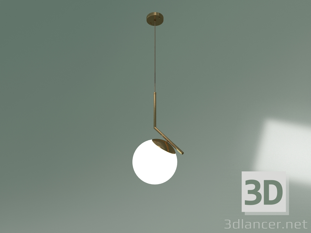 3d model Pendant lamp 50153-1 (brass) - preview