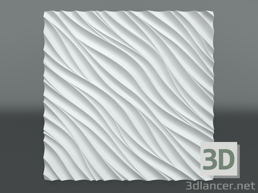 modèle 3D Panneau de plâtre 3d S-211 - preview