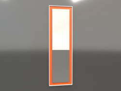 Miroir ZL 18 (450x1500, blanc, orange vif lumineux)