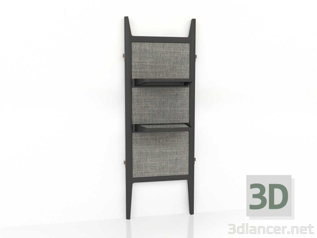 3d model Panel Set low 2 shelves L56 - preview