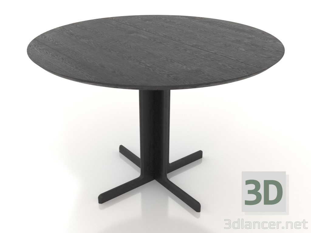 modèle 3D Table à manger 1100 mm (extensible, option 1, chêne noir) - preview modèle 3D Table à manger 1100 mm (extensible, option 1, chêne noir) - preview