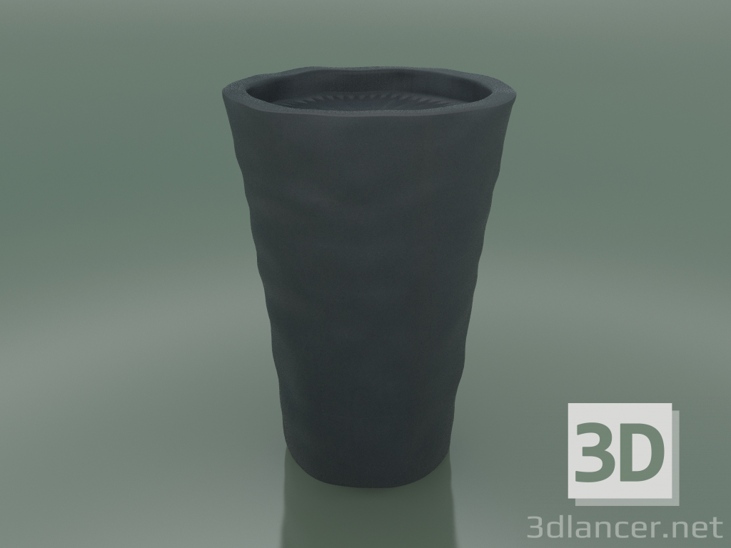 modello 3D Vaso Cono Cemento (H 60 cm) - anteprima
