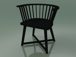 Halbrunder Stuhl (24, schwarz)