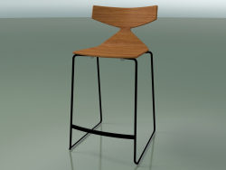 Stackable bar stool 3703 (Teak effect, V39)