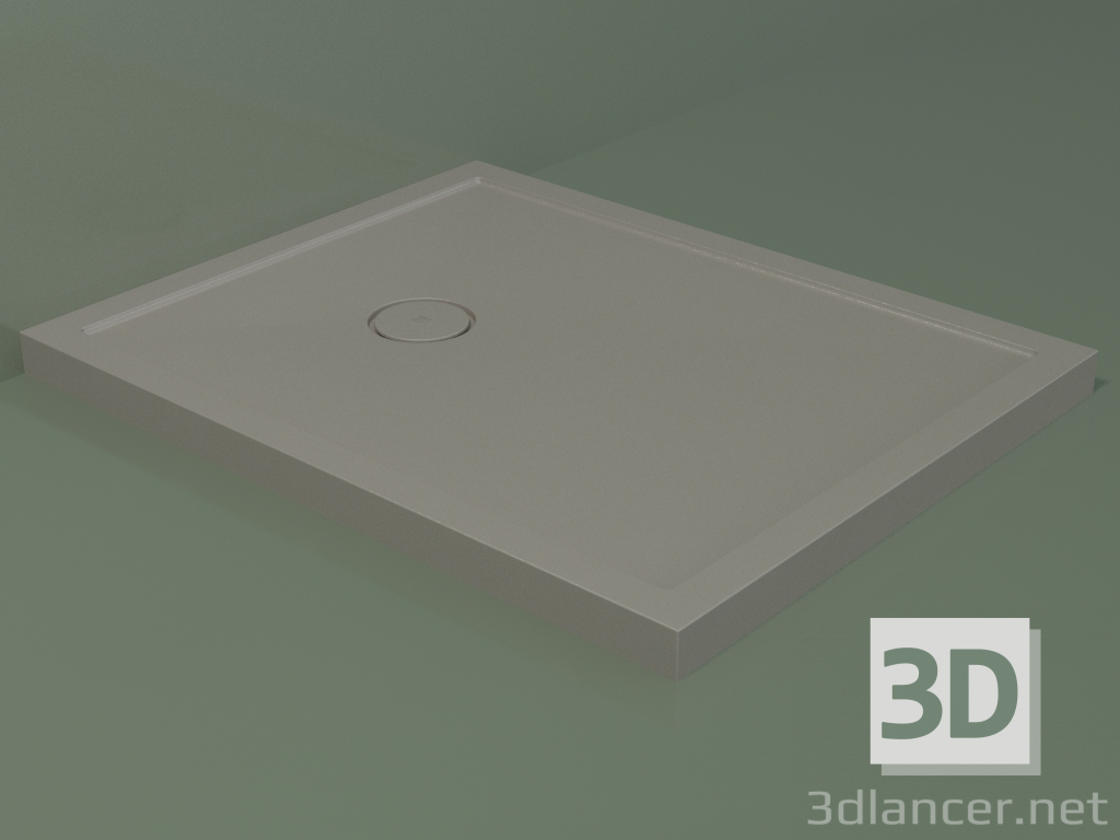 Modelo 3d Base de duche Medio (30UM0147, Clay C37, 80x100 cm) - preview