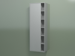 Wall cabinet with 1 left door (8CUCECS01, Silver Gray C35, L 48, P 24, H 144 cm)
