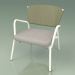 3d модель Кресло c мягким сиденьем 027 (Metal Milk, Batyline Olive) – превью