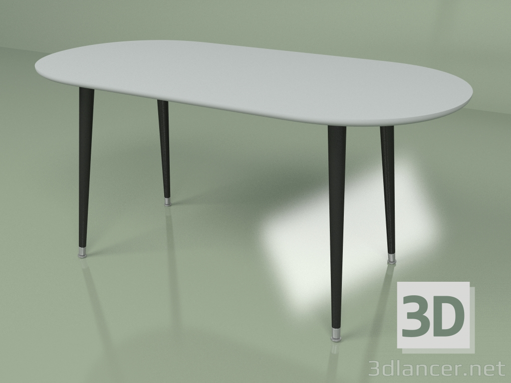 3d model Coffee table Soap paint (light gray) - preview