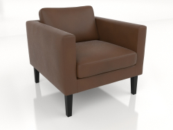 Armchair (high legs, leather)